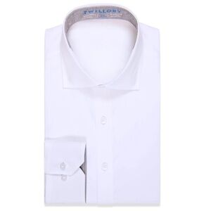 Twillory Performance Fabric Tailored Fit Mens Dress Shirt Size 15 33-33 *Flaw*